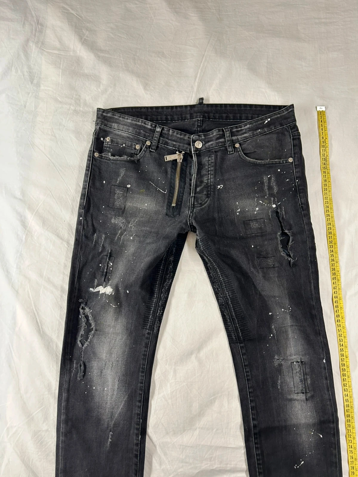 Jean rasgado preto dsquared2 tamanho 50 – photo 2
